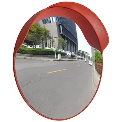 Afbeelding van vidaXL Verkeersspiegel voor buiten 60 cm PC kunststof oranje