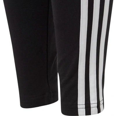 Afbeelding van Essentials 3 Stripes Legging Junior Black White 991 128 Broeken