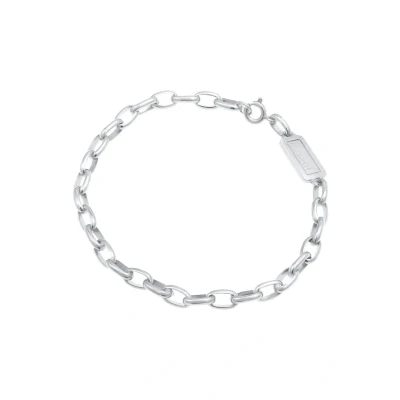 Afbeelding van Kuzzoi Basic Chain Armband, Heren, Maat: 19, Silber