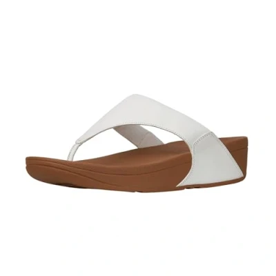Image de Fitflop Sandales Lulu en cuir femme, Blanc Urban White 024, 39 EU