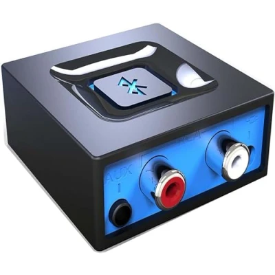 Afbeelding van esinkin [2023 verbeterd] Draadloze audio ontvanger, Bluetooth adapter voor pc/Mac/Smartphone/tablet/AV 3,5 mm en RCA uitgangen luidsprekers, eenvoudige koppeling, aan/uit knop