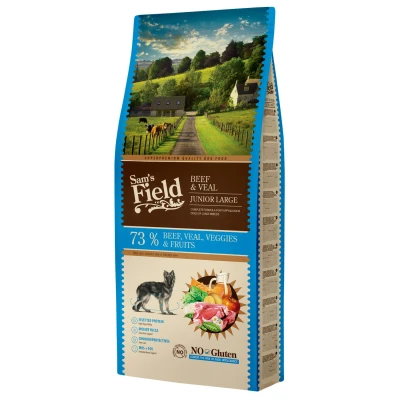 Afbeelding van Sam&#039;s Field Junior Rund&amp;Kalf Hondenvoer 13 kg