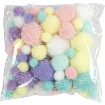 Afbeelding van Creativ company pompoms pastel 62gr