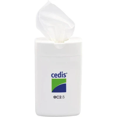 Afbeelding van cedis ec2.5 desinfecterende reinigingsdoek in dispenser 25 stuks