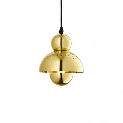 Afbeelding van Hanglamp XS gezocht, goudkleurig, ijzer, Ø 15 cm