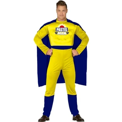 Afbeelding van Fiestas Guirca Kostuum Pastis Man maat M (48 50)