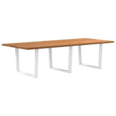 Afbeelding van vidaXL Eettafel Rechthoekig 280x120x74 cm Massief eikenhout