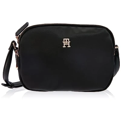 Image de Tommy Hilfiger Poppy TH Crossover AW0AW15638, Sacs Femme, Noir (Black), OS