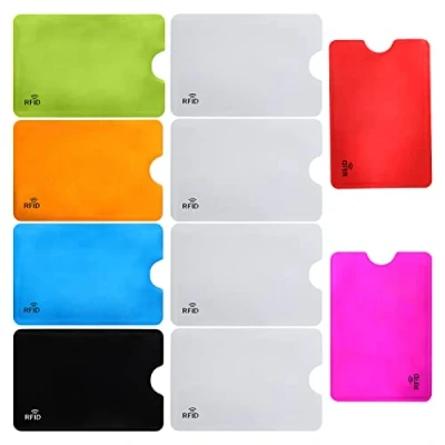 Afbeelding van Diboniur 10 stuks RFID beschermhoes voor creditcards, creditcardhoes, anti hacking, en NFC blokkering, mix