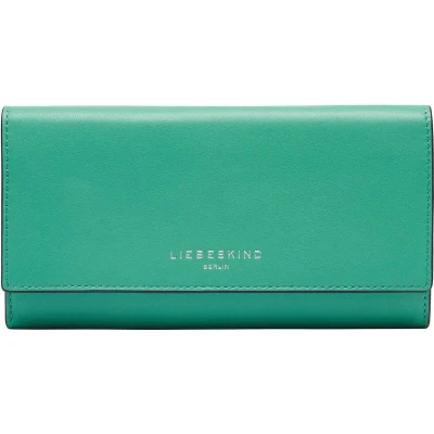 Afbeelding van LIEBESKIND BERLIN Leren Portemonnee Kodiaq Sheep Hilla Valentina Wallet Jade Groene