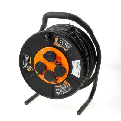 Afbeelding van Tieman Qwatt Pro kabelhaspel EZ Winder 3 x RA contactdozen 40 meter.