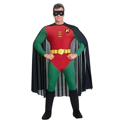 Image de Rubie&#039;s Costume de Robin classique Batman pour adulte Rouge/vert Taille M