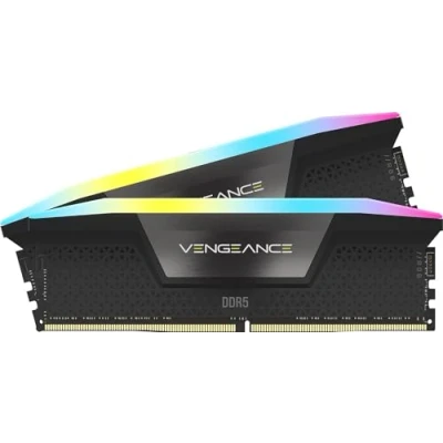 Afbeelding van Corsair Vengeance RGB Geheugen DDR5 32 GB: 2 x 16 GB 288 PIN 7200 MHz / PC5 57600 CL34 1.45V XMP 3.0 Extreme OC PMIC zwart