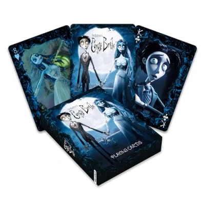 Afbeelding van AQUARIUS Corpse Bride speelkaarten kaartspel met het thema van de dood voor je favoriete kaartspellen Officieel gelicentieerd product en verzamelobjecten