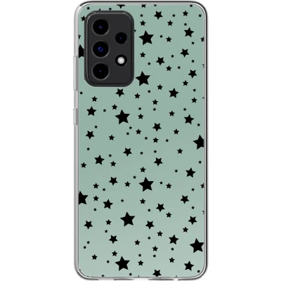 Afbeelding van imoshion hoesje Geschikt voor Samsung Galaxy A52 (5G) / A52s (4G) Siliconen Design Meerkleurig Stars Mint