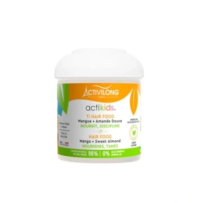 Afbeelding van ACTIVILONG Ti Hair Food Actikids Zonder uitspoelen Kinky krullend haar Vanaf 3 jaar Voedt en discipline Natuurlijke ingrediënten Veganistisch Hypoallergene geur Made in France
