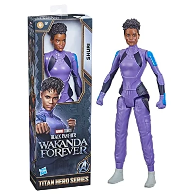 Afbeelding van Marvel Hasbro Studios Black Panther: Wakanda Forever, Titan Hero Series, Shuri, actiefiguur speelgoed in schaal van 30 cm, voor kinderen en meisjes vanaf 4 jaar, multi, F4146