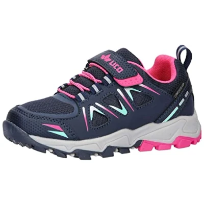 Afbeelding van LICO Sneakers laag voor kinderen, Maat: 28, Marine pink türkis Nylon