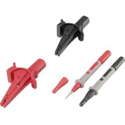 Afbeelding van VOLTCRAFT MSS 103 Krokodillenklemmenset Bus 4 mm CAT III 1000 V, IV 600 V Zwart, Rood 1 set(s)