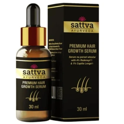 Afbeelding van Sattva Ayurveda Haargroeiserum met rozemarijnextract en Redensyl® voor de effectieve behandeling van haaruitval bij vrouwen mannen