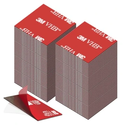 Afbeelding van Dubbelzijdig, extra sterk, 3M VHB dubbelzijdige kleeftabletten, 3 m, plaktabletten, waterdicht, voor thuis, kantoor, vierkant, 30 mm x (80 stuks)