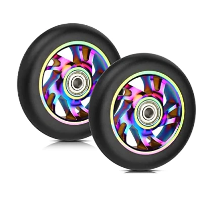 Afbeelding van Yungeln Pro Stunt 110 mm scooterwielen met ABEC 9 lagers, compatibel Razor / Apollo Cox Swain scooters en de meeste freestyle wielen