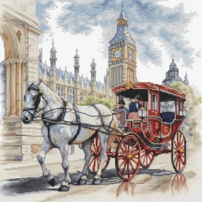 Afbeelding van Luca S Carriage Ride borduren (pakket) BU5040