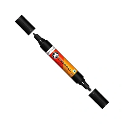 Afbeelding van Molotow ONE4ALL Zwarte Acrylic Twin 1,5 4 mm Marker