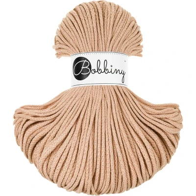 Afbeelding van Bobbiny Macramé koord Junior gevlochten 3 mm (koekje) 100 m
