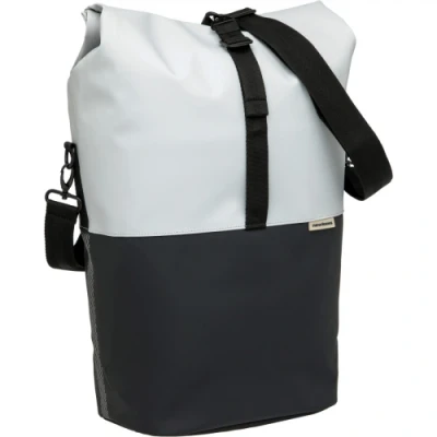 Afbeelding van New Looxs Nyborg Single Fietstas Light Grey Black 17L Grijs Fietstassen