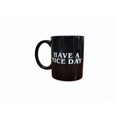 Afbeelding van FGF Have a Nice Day koffiemok keramiek zwart 350 ml