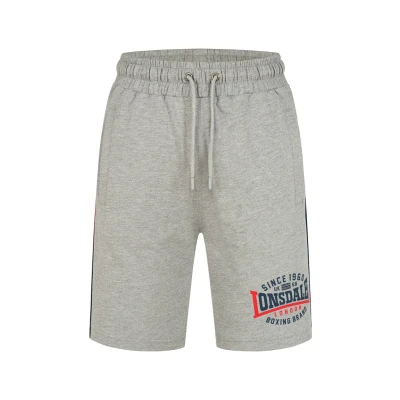 Afbeelding van Lonsdale Normale Passform SAN Trainingsbroek, Heren, Maat: XL, Marl grey navy red