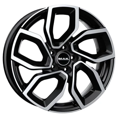 Afbeelding van MAK 4 gat 17duim 108mm lichtmetalen Velg apollo zwart F7070LLBM32BGY 7duim 32mm 65.1mm