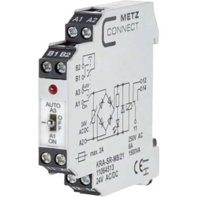 Afbeelding van Metz Connect 11064513 Koppelelement 24, 24 V/AC, V/DC (max) 1x wisselcontact 1 stuk(s)