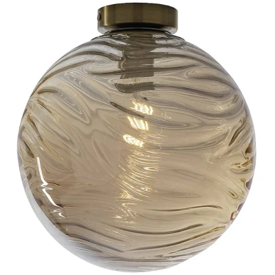 Afbeelding van ECO Light I NEREIDE G PL30 CH Plafondlamp E27 60 W Champagne, Chroom
