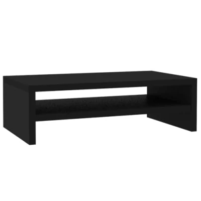 Image de vidaXL Support de moniteur Noir 42 x 24 13 cm Bois d&#039;ingénierie800217