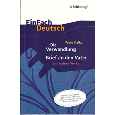 Afbeelding van Die Verwandlung, Brief an den Vater und weitere Werke. EinFach Deutsch Textausgaben