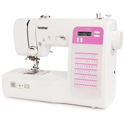 Image de Brother CX70PES (nouveau modèle) Machine à coudre électronique avec 70 points de couture, enfile aiguille automatique, facile utiliser, double lèvement du pied pour tissus épais, bras libre