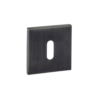 Afbeelding van Intersteel Sleutelrozetten verdekt 53x53x6mm PVD antraciet