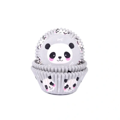 Afbeelding van Cupcake Cups HoM Panda 50x33mm. 50st.
