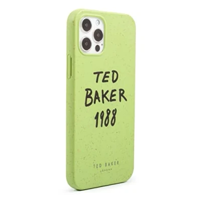 Afbeelding van Ted Baker SOFTWR Biologisch afbreekbare beschermhoes voor iPhone 13 Pro 1998, groen
