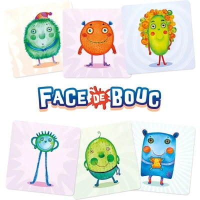 Afbeelding van Asmodee Cocktail Games Face De Bouc Grappig sfeerspel voor kinderen vanaf 6 jaar Stimuleert geheugen en verbeelding Metalen reisdoos 2 tot 7 spelers 15 minuten In het Frans
