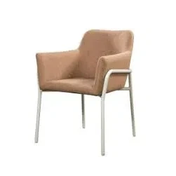 Afbeelding van Take dining chair aluminium salix/terracotta Yoi