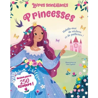 Image de Livres scintillants Princesses Habille moi de stickers et paillettes !