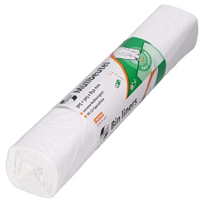 Afbeelding van DEISS FIRST PLUS 40 rollen LDPE, 80 liter, wit, 36507