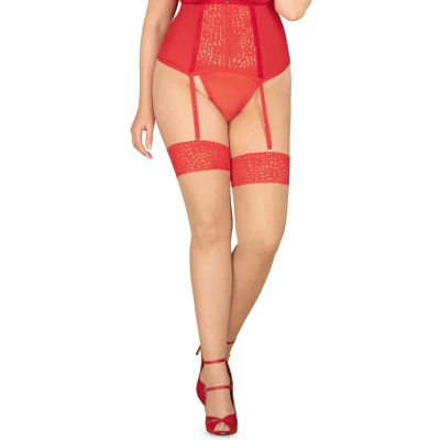 Afbeelding van Obsessive Blossmina stockings 6XL/7XL