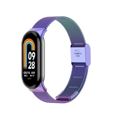 Afbeelding van Milanese bandje Multicolor Xiaomi Smart band 8 RVS