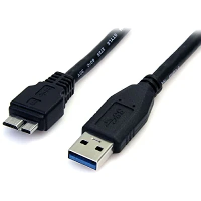 Afbeelding van Kabel USB naar Micro Startech USB3AUB50CMB Zwart