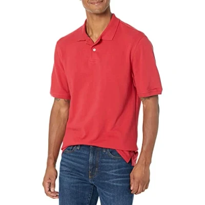 Image de Amazon Essentials Polo en piqué de coton pour homme (disponible grande taille large), rouge, XXL