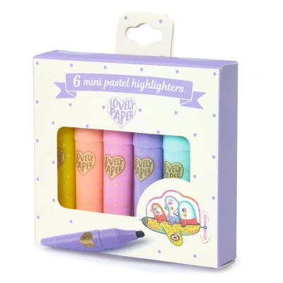 Afbeelding van Djeco mini markeerstiften pastel 6st